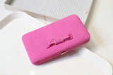 Colorful bowknot pendant PU Leather Long Casual Women Bow Wallet Coin Purse Ladies Handbag Day Clutch Bag 505