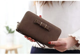 Colorful bowknot pendant PU Leather Long Casual Women Bow Wallet Coin Purse Ladies Handbag Day Clutch Bag 505