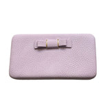 Colorful bowknot pendant PU Leather Long Casual Women Bow Wallet Coin Purse Ladies Handbag Day Clutch Bag 505