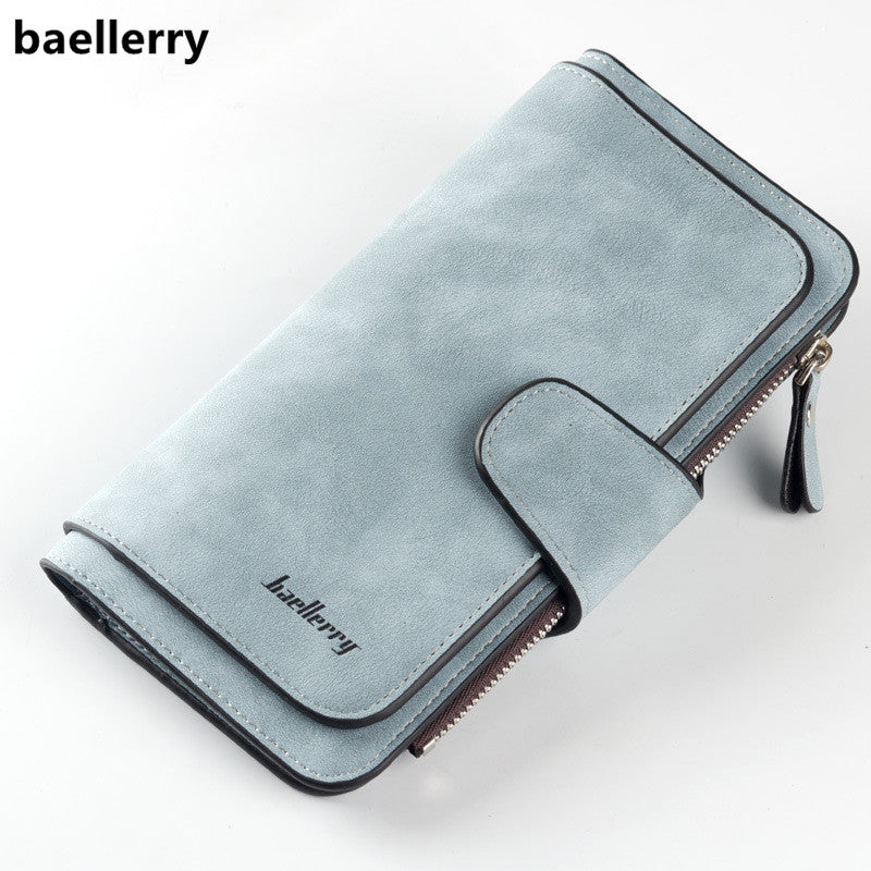 Baellerry Brand Wallet Women Scrub Leather Lady Purses High Quality Ladies Clutch Wallet Long Female Wallet Carteira Feminina