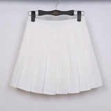 2018 New Spring high waist ball pleated skirts Harajuku Denim Skirts solid a-line sailor skirt Plus Size Japanese school uniform