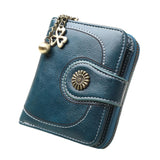 2018 New Vintage Button Phone Purses Women Wallets Female Purse Leather Brand Retro Ladies Long Zipper Woman Wallet Card Clutch