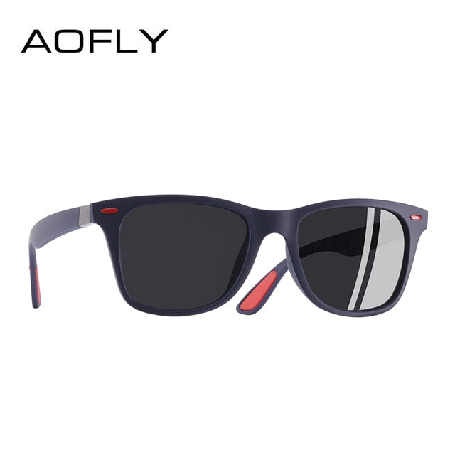 AOFLY BRAND DESIGN Classic Polarized Sunglasses Men Women Driving Square Frame Sun Glasses Male Goggle UV400 Gafas De Sol AF8083