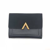 Matte Leather Small Women Wallet Luxury Brand Famous Mini Womens Wallets And Purses Short Female Coin Purse Credit Card Holder