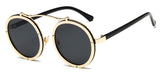 SHAUNA Popular Women Round Sunglasses Brand Designer Vintage Men Matte Frame Sun Glasses UV400