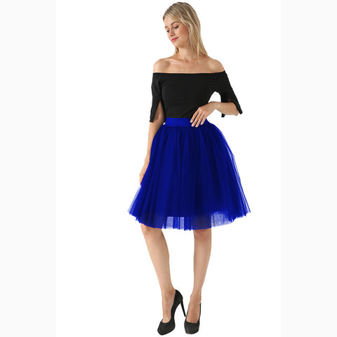 Puffy New Arrival 5 Layer Fashion Women Tulle Skirt Tutu Wedding Bridal Bridesmaid 2018 Overskirt Petticoat Lolita Saia