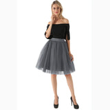 Puffy New Arrival 5 Layer Fashion Women Tulle Skirt Tutu Wedding Bridal Bridesmaid 2018 Overskirt Petticoat Lolita Saia