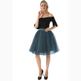 Puffy New Arrival 5 Layer Fashion Women Tulle Skirt Tutu Wedding Bridal Bridesmaid 2018 Overskirt Petticoat Lolita Saia