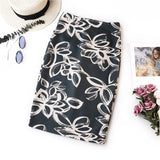 2018 summer retro leopard print office skirt high waist slim Korean version of the new elastic ladies casual sexy bag hip skirt