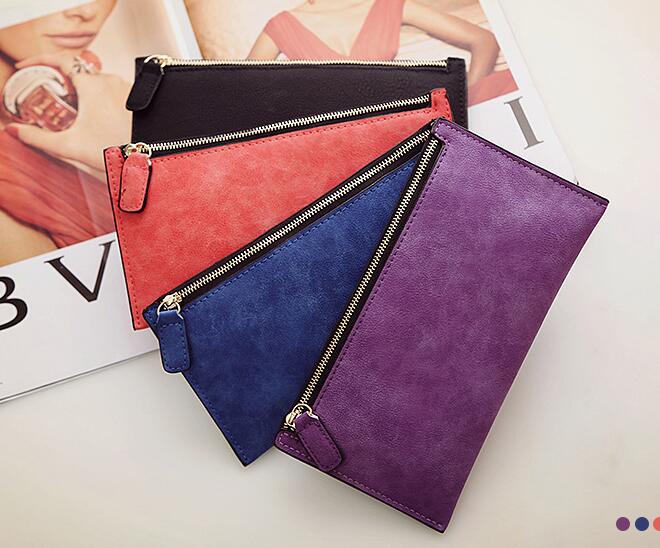 2018 Frans BA Ms. fashion Wallet Zipper bag simple Purse the new lady long wallet