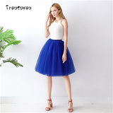5 Layers 65cm Sexy Midi Tulle Skirt Streetwear Pleated Skirts Womens Short Tutu Femme 2018 Winter Gothic Jupe Falda Tul Plisada