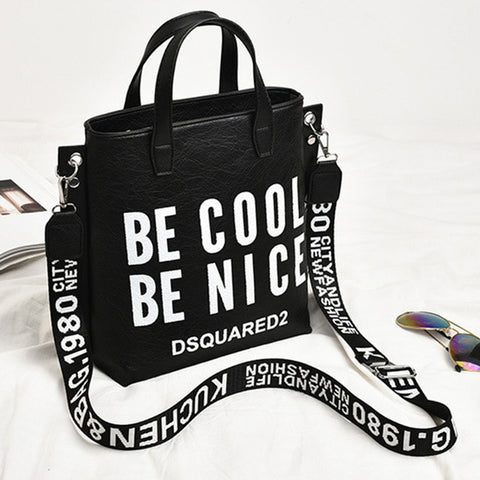 Female Designer Fashion Handbag Women Letter Soft Messenger Shoulder Bags Large Shopping Tote Ladies Crossbody Bag Purse SS7342