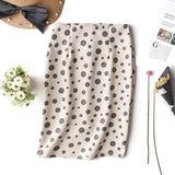 2018 summer retro leopard print office skirt high waist slim Korean version of the new elastic ladies casual sexy bag hip skirt