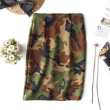 2018 summer retro leopard print office skirt high waist slim Korean version of the new elastic ladies casual sexy bag hip skirt