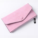 2018 matte leather women's wallet zipper bag vintage female wallet purse fashion card holder phone pocket long women wallet