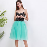 5 Layers 60cm Princess Midi Tulle Skirt Pleated Dance Tutu Skirts Womens Lolita Petticoat Jupe Saia faldas Denim Party Skirts