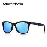 MERRYS DESIGN Men Women Classic Retro Rivet Polarized Sunglasses Lighter Design Square Frame 100% UV Protection S8508