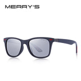 MERRYS DESIGN Men Women Classic Retro Rivet Polarized Sunglasses Lighter Design Square Frame 100% UV Protection S8508