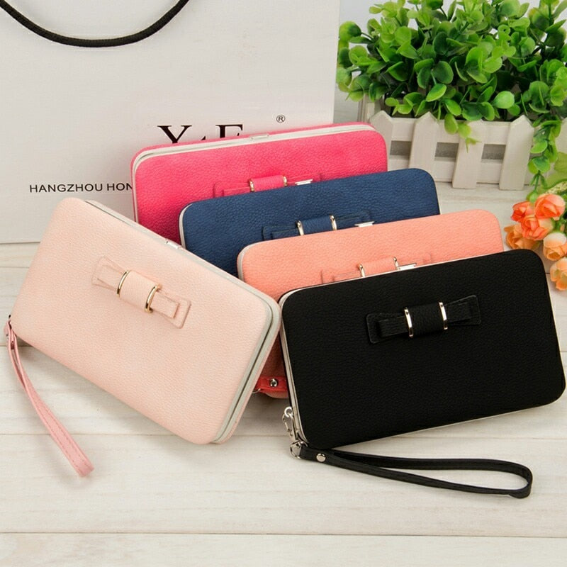 2019 Women Wallets Purses Wallet Brand Credit Card Holder Clutch Coin Purse Cellphone Pocket Gifts For Women Money Bag