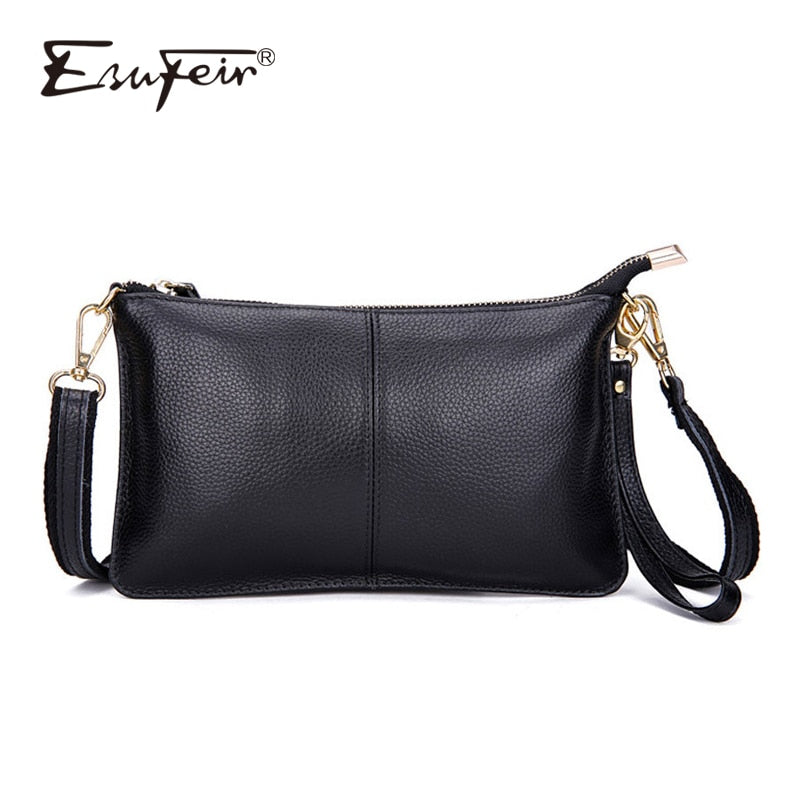 100% Genuine Leather Women Messenger Bag Famous Brand Female Shoulder Bag Envelope Clutch Bag Crossbody Bag Purse for Women 2018