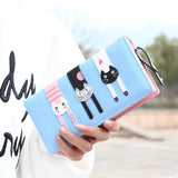 Hot Sell !New Fashion Women Cat Wallet Long Short Cartoon purse Female Card Holder Lady clutch coin purse Female zipper notecase